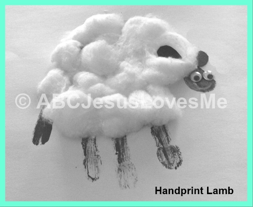 Lamb Handprint Craft